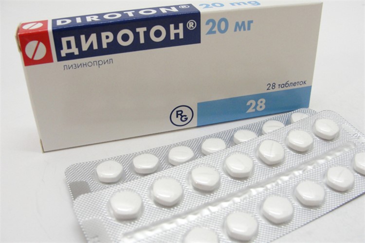Диротон: инструкция по применению, при каком давлении пить таблетки